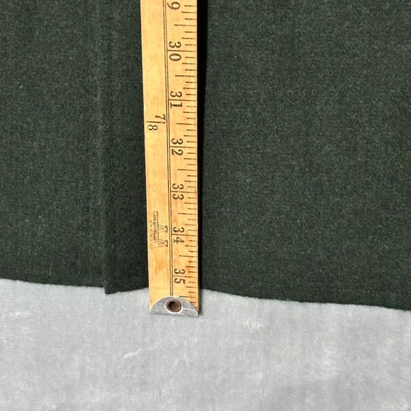 Vtg LL Bean Mens XXL Military Green Wool Blend Button Up Shirt Jacket Outerwear - Picture 8 of 10